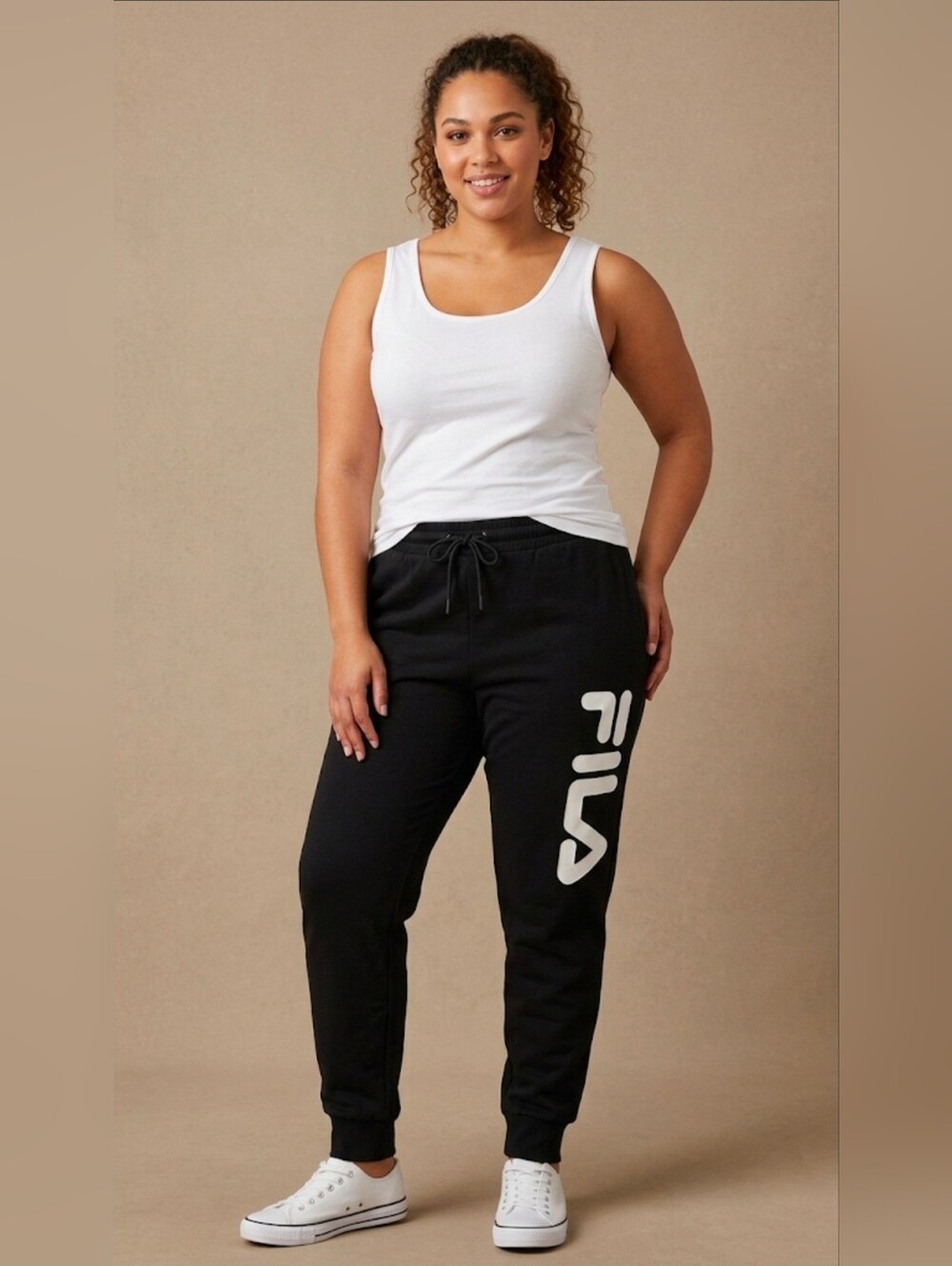FILA Women Plus Size Drawstring Jogger